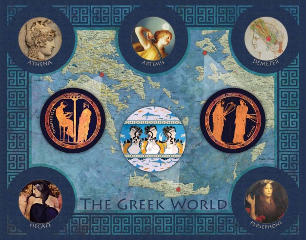 The Greek World, Hecate version:  available as a digital download, 8x10 print, or 11x14 print